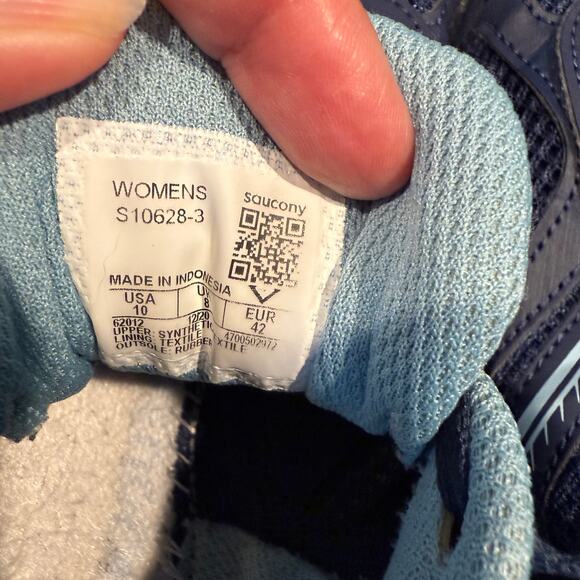 Saucony Cohesion 14 XT Running Sneaker SZ 10 Navy Sport Casual Walk NO INSOLE - Picture 4 of 10